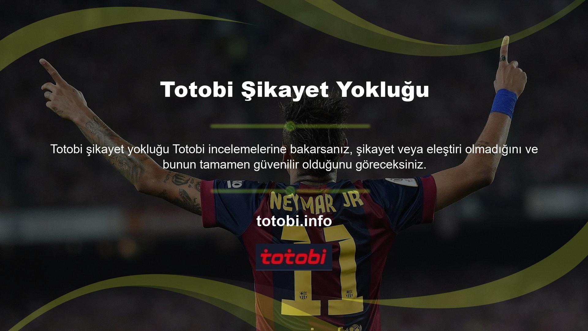 Gerçekten de, Totobi mevduat ve para çekme işlemleri sorunsuzdur
